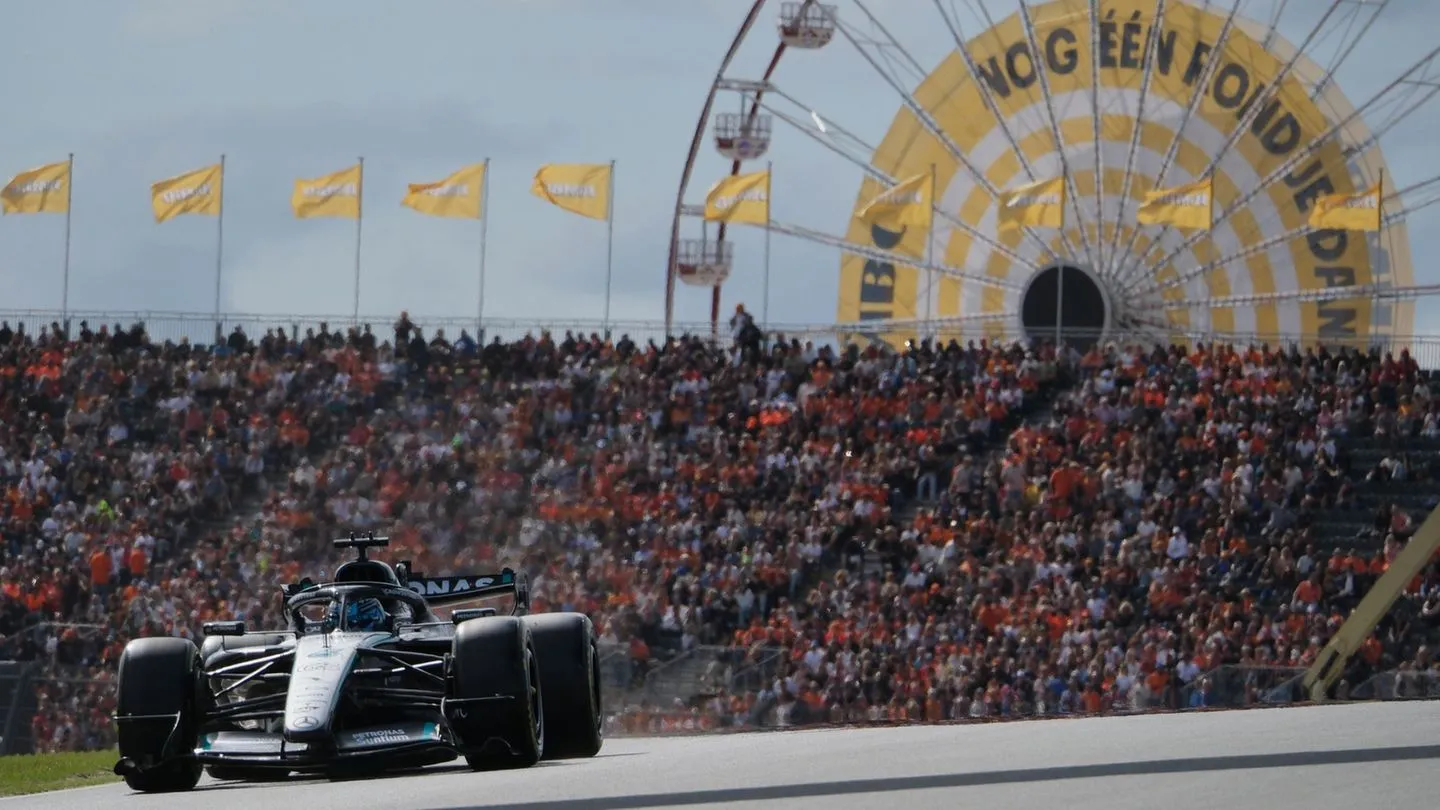 Grand Prix in Zandvoort: Sprint — Russell wins from pole on the dunes