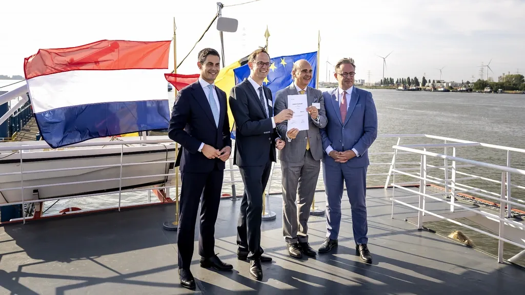 New 132-metre pylons mark opening of Netherlands–Belgium high-voltage line